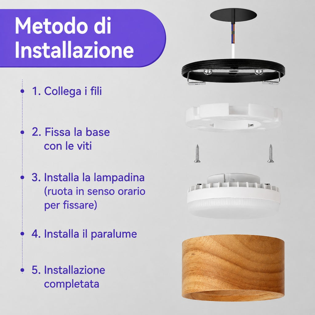 NOVOORA™ Plafoniera LED Moderna 3 Colori