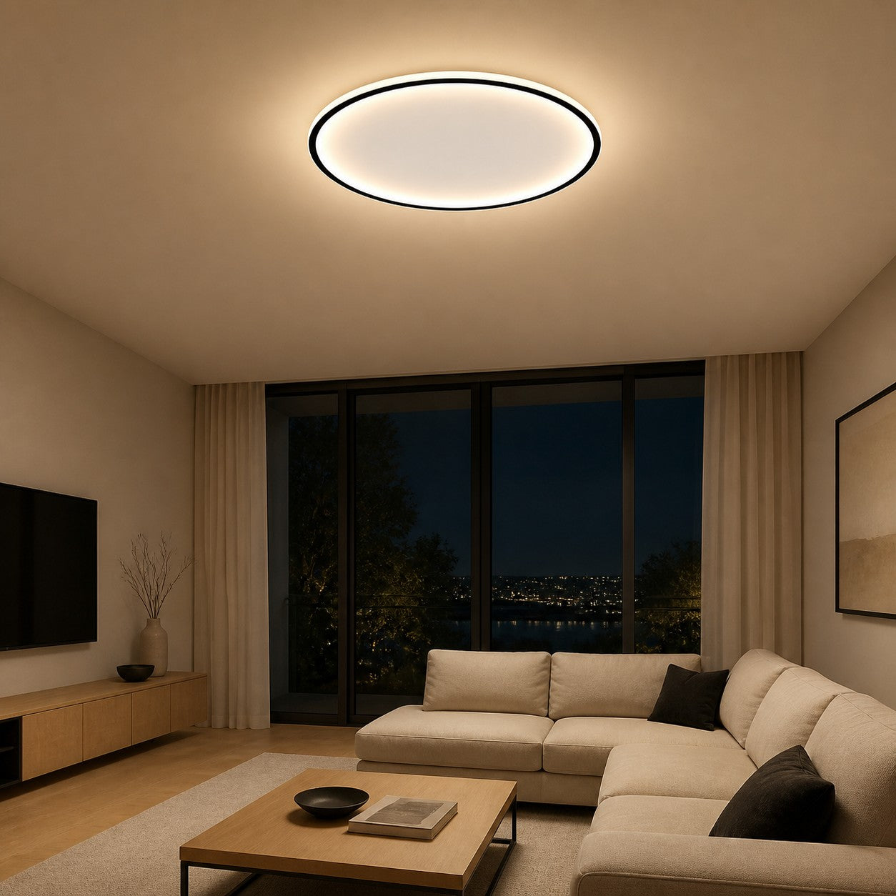 Plafoniera LED Rotonda Ultrasottile Novoora