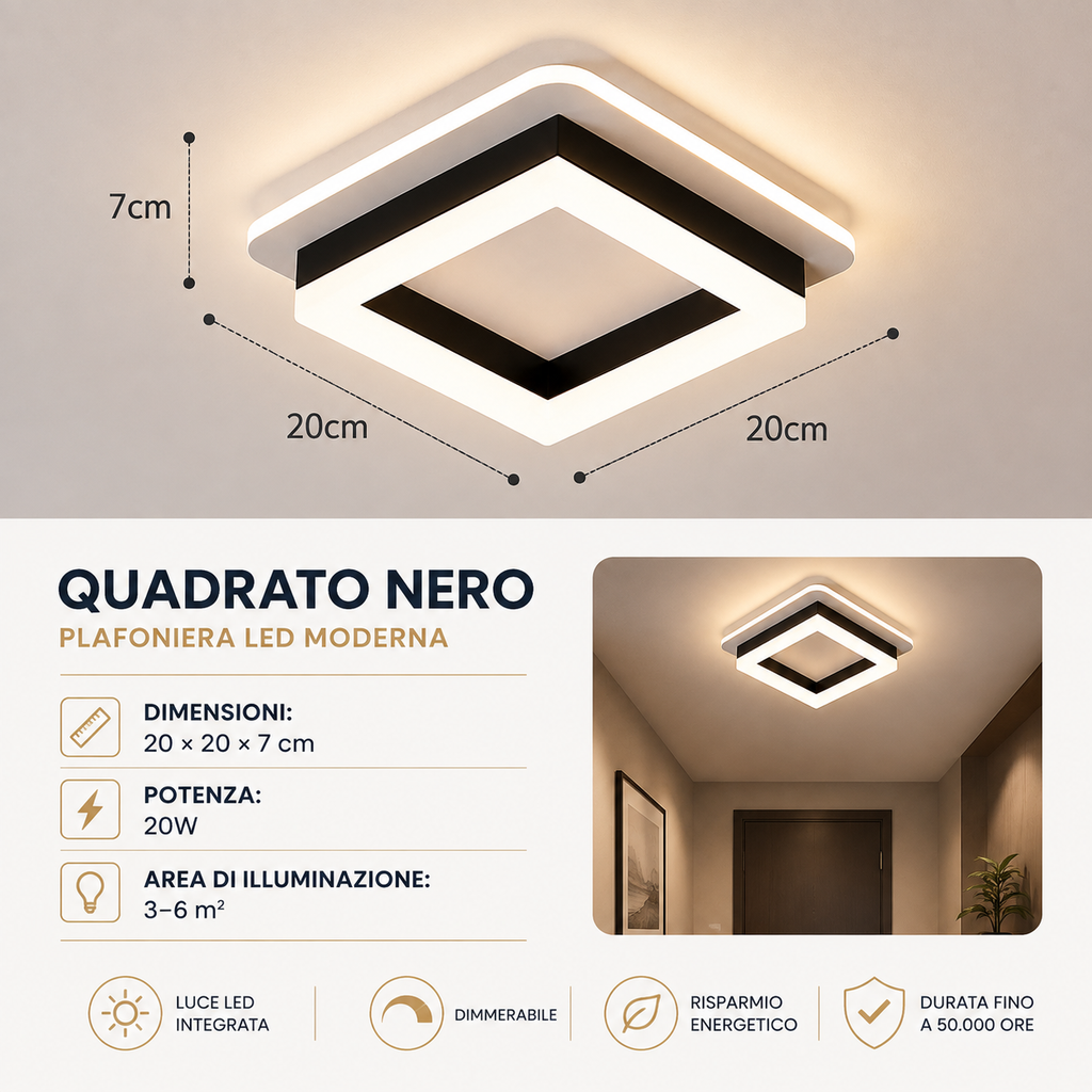 NOVOORA™ Plafoniera LED Moderna Dimmerabile