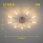 Plafoniera LED Moderna – Camera e Soggiorno (Modello A)
