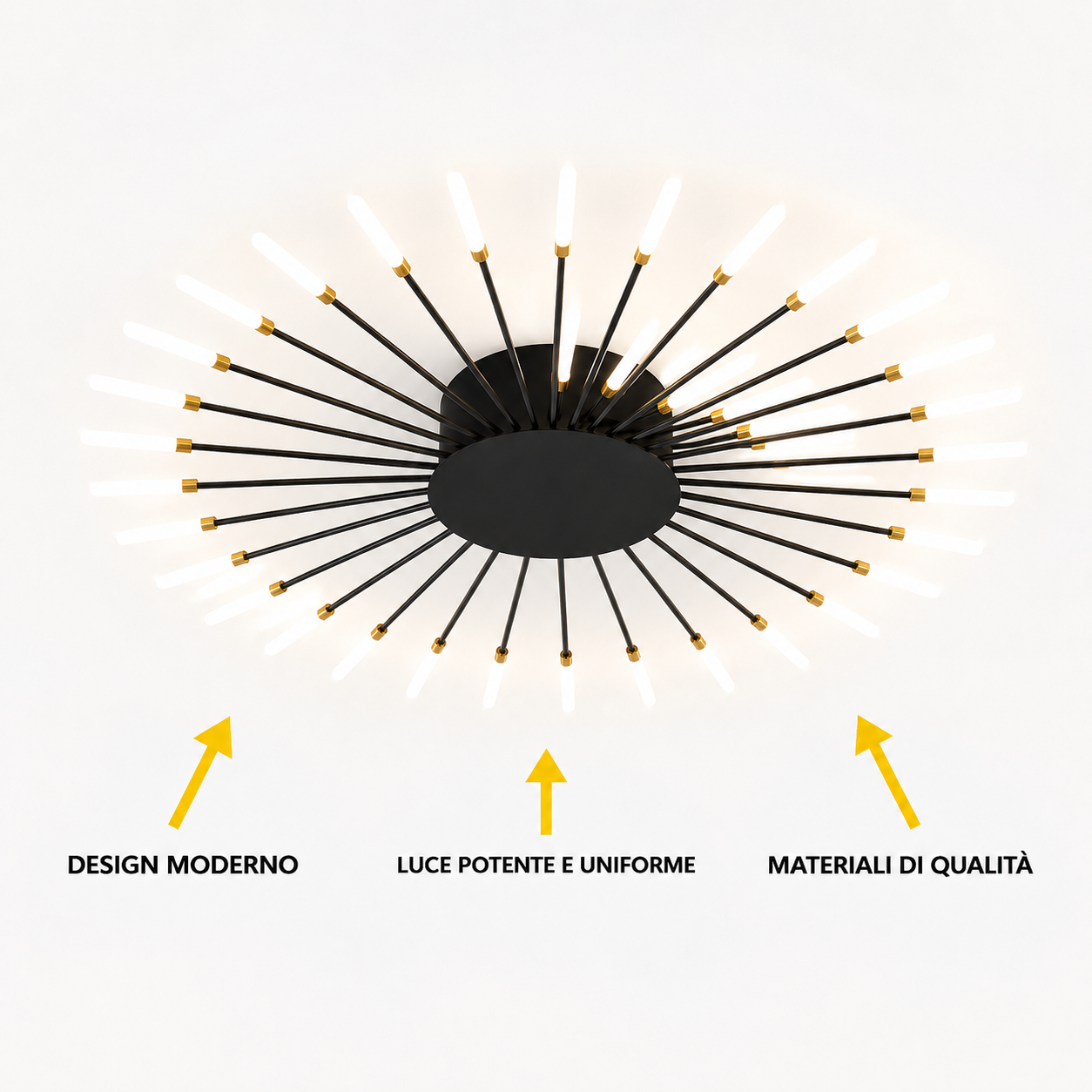 Plafoniera LED Moderna – Camera e Soggiorno (Modello A)